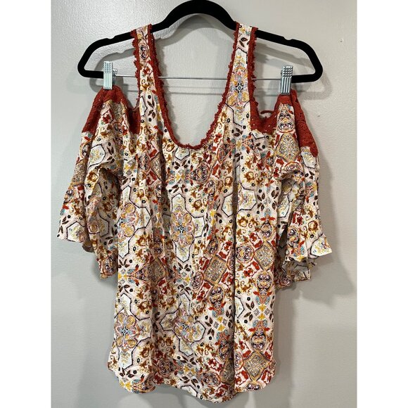 Ivory Love Women's‎ Long-sleeve Top Size Large Multi Color - Picture 3 of 8